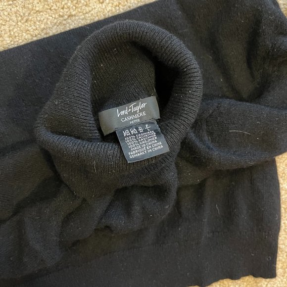 100% Black Cashmere - Petite Turtleneck - perfect, as new XS/S Attrib. to N.Peal - Picture 10 of 13